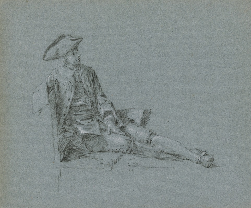 Cornelis Troost - Kavalier auf einer Chaiselongue