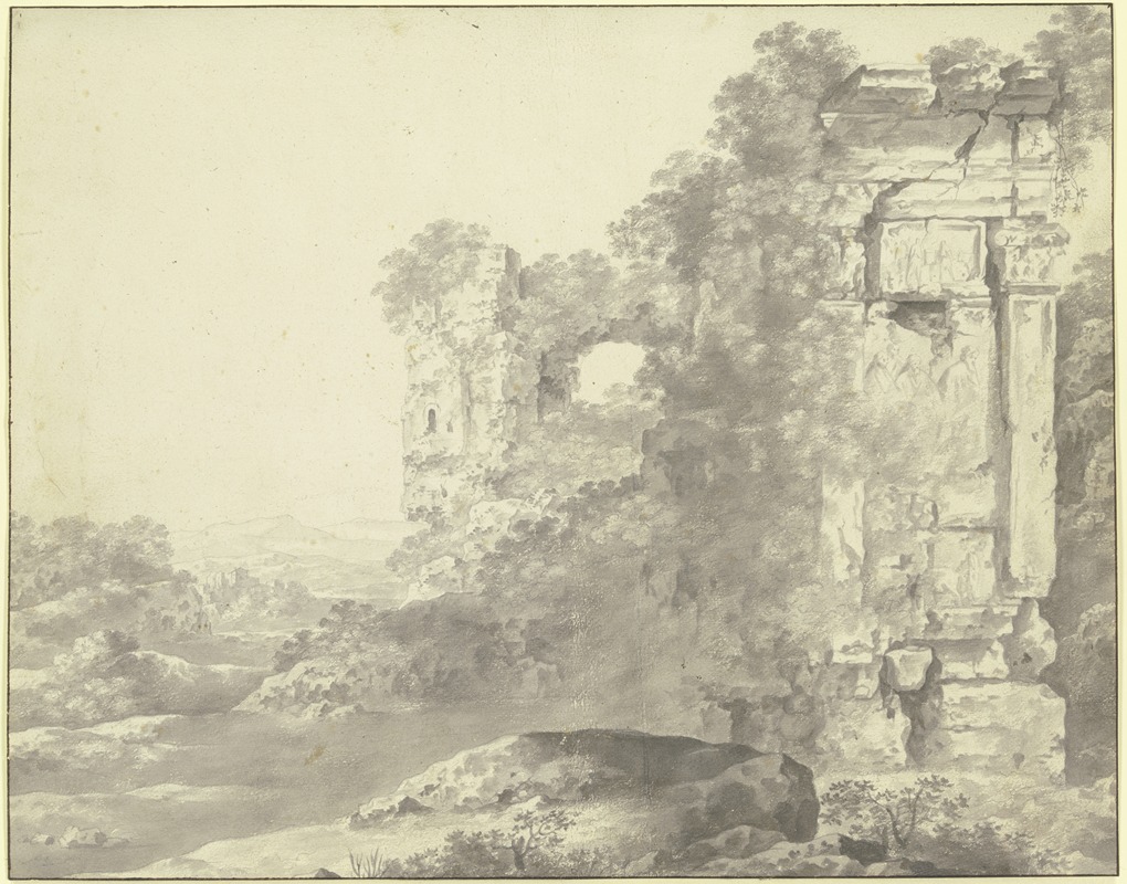Cornelis Van Poelenburch - Roman ruins