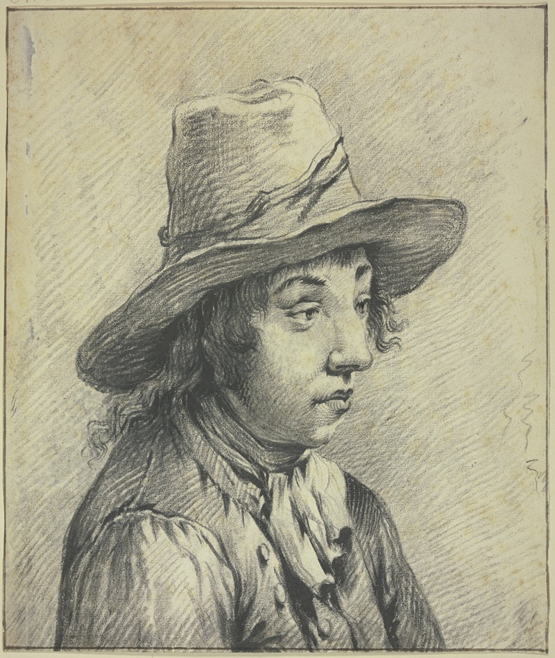 Cornelis Visscher - Junger Mann mit Hut, Brustbild nach rechts
