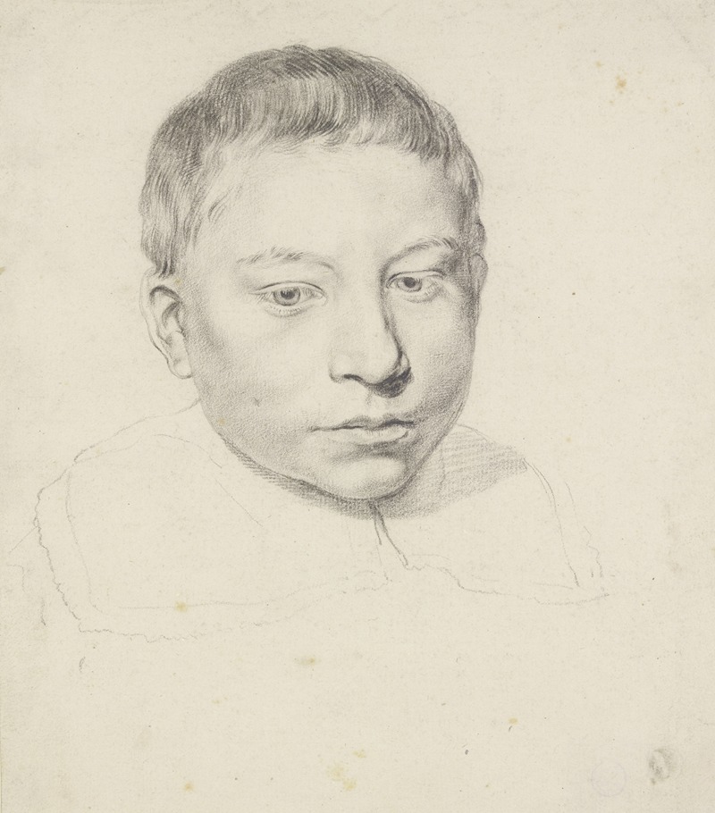 Cornelis Visscher - Kopf eines Jünglings mit umgelegtem Kragen