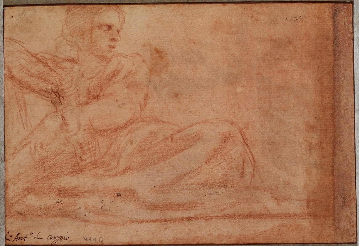 Correggio - Seated figure to the right
