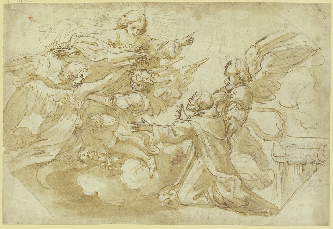 Cosimo Ulivelli - Der Heilige Franziskus wird in den Himmel aufgenommen
