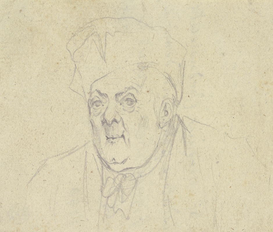 Daniel Nikolaus Chodowiecki - Brustbild eines älteren Mannes mit Kappe