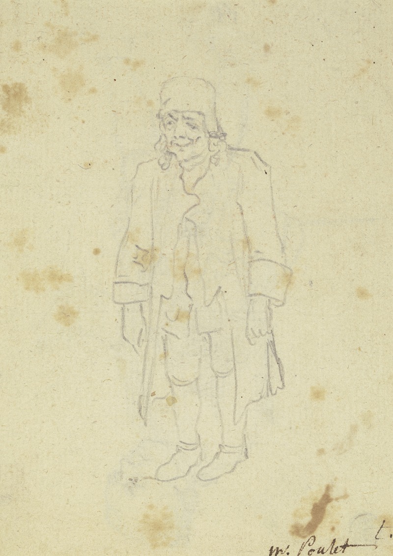 Daniel Nikolaus Chodowiecki - Stehender Mann mit Mütze, fast von vorne gesehen, leicht nach links gewandt