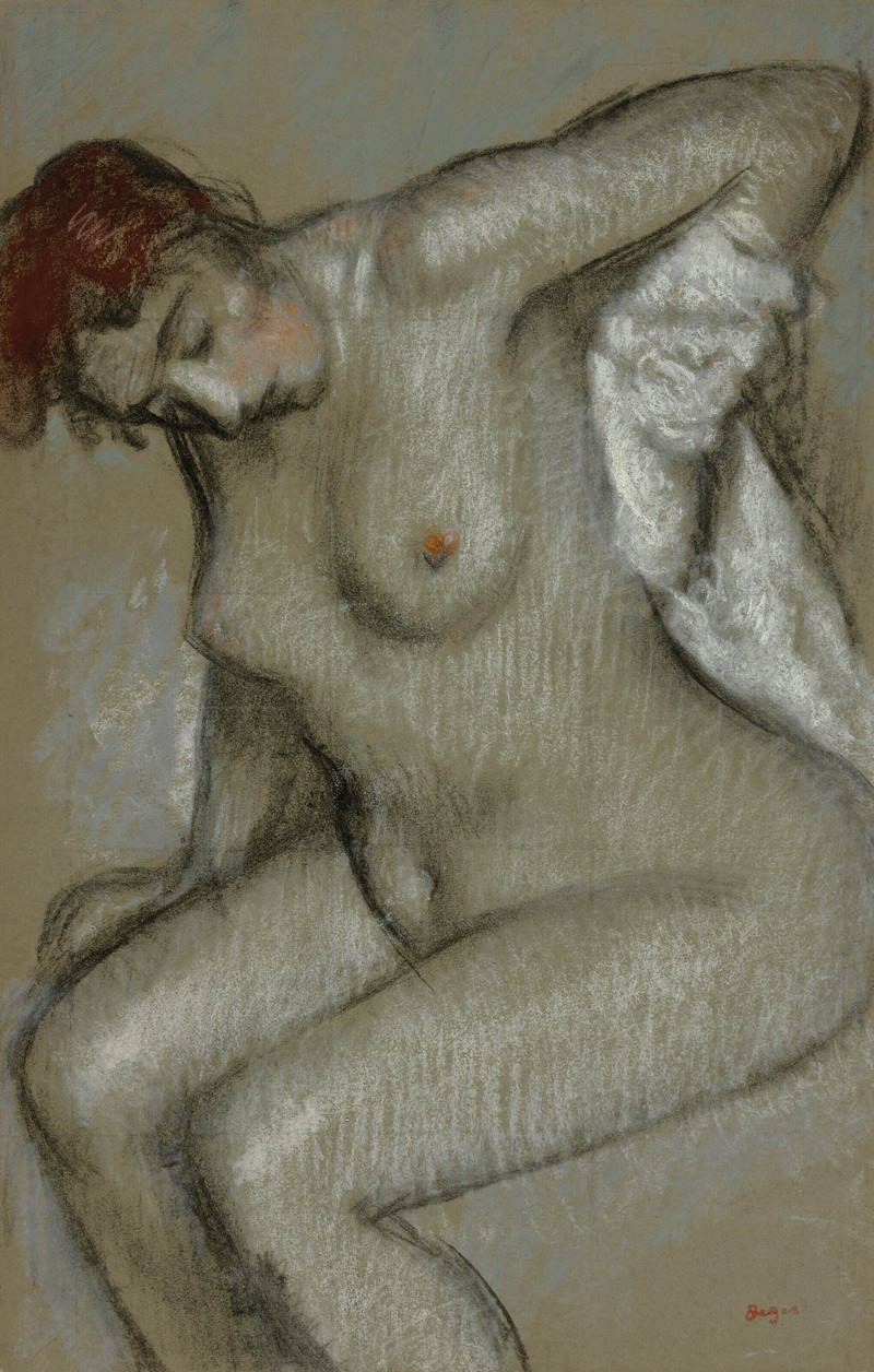 Edgar Degas - Femme nue s’essuyant