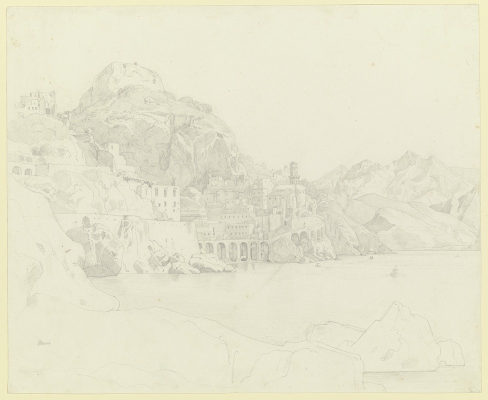 Eduard von Steinle - Atrani an der Amalfiküste