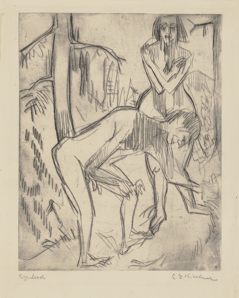 Ernst Ludwig Kirchner - Adam und Eva