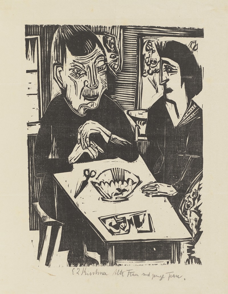 Ernst Ludwig Kirchner - Alte und junge Frau