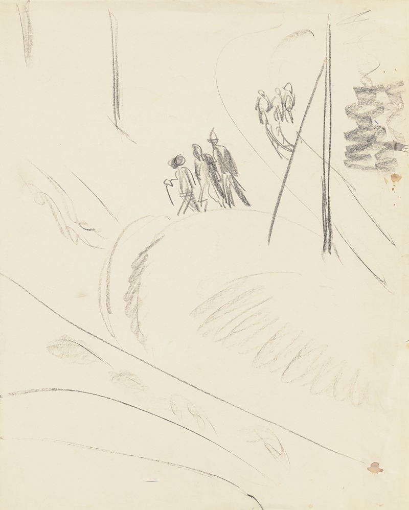 Ernst Ludwig Kirchner - Auf- und Absteigende in der Landschaft