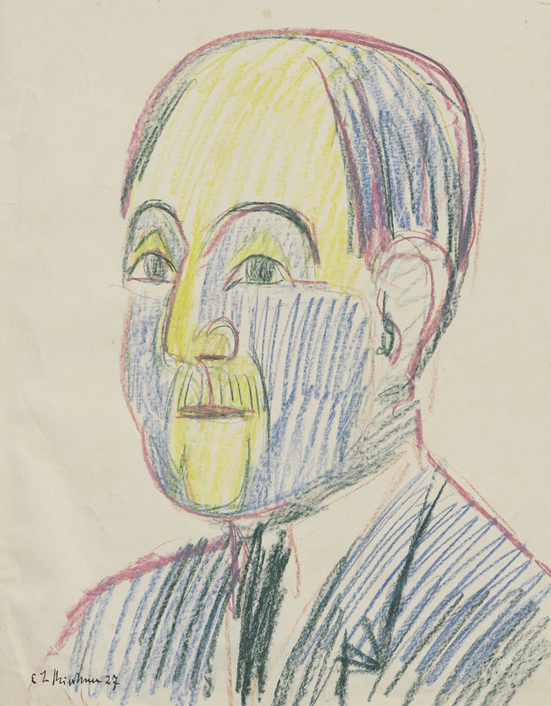 Ernst Ludwig Kirchner - Bildnis Ernst Gosebruch
