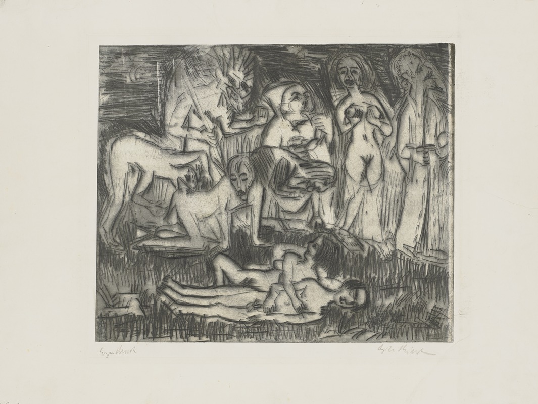 Ernst Ludwig Kirchner - Die Erscheinung der Sieben