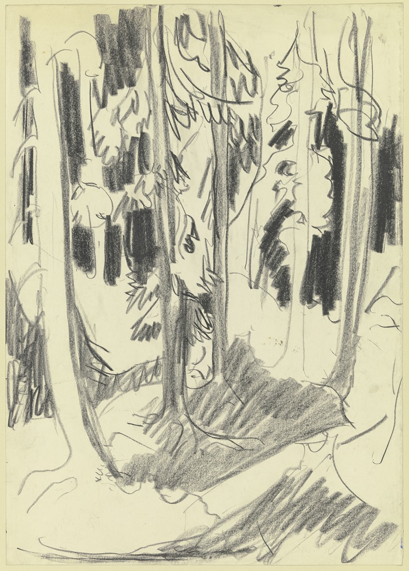 Ernst Ludwig Kirchner - Fir forest