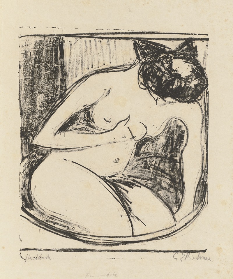 Ernst Ludwig Kirchner - Frau im Bade