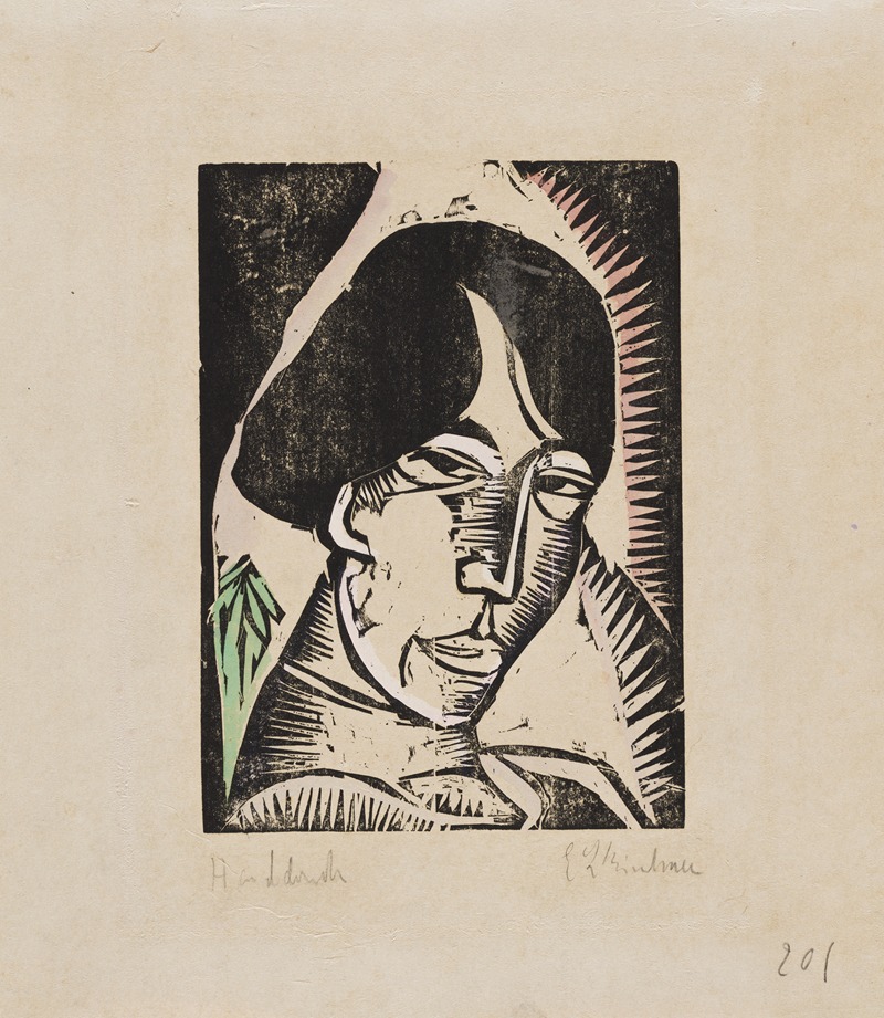 Ernst Ludwig Kirchner - Head of Erna