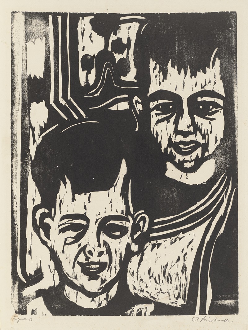 Ernst Ludwig Kirchner - Kinderporträt K-H. – Zwei Knaben (Köhler-Haußen)