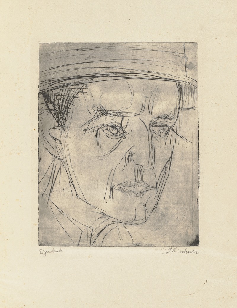 Ernst Ludwig Kirchner - Kopf Dr. E. Grisebach