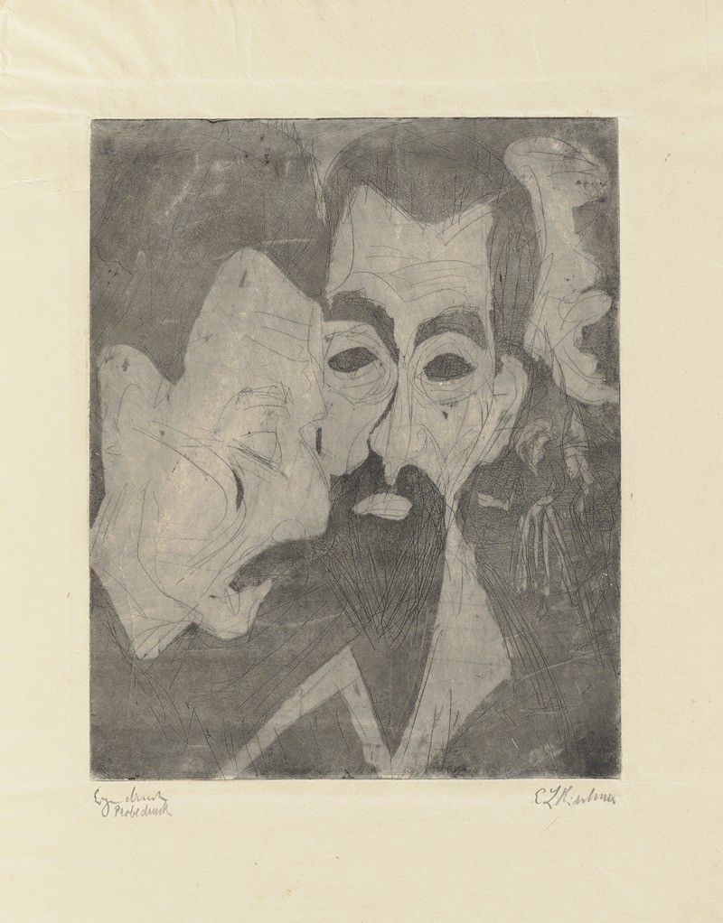 Ernst Ludwig Kirchner - Köpfe zweier alter Bauern