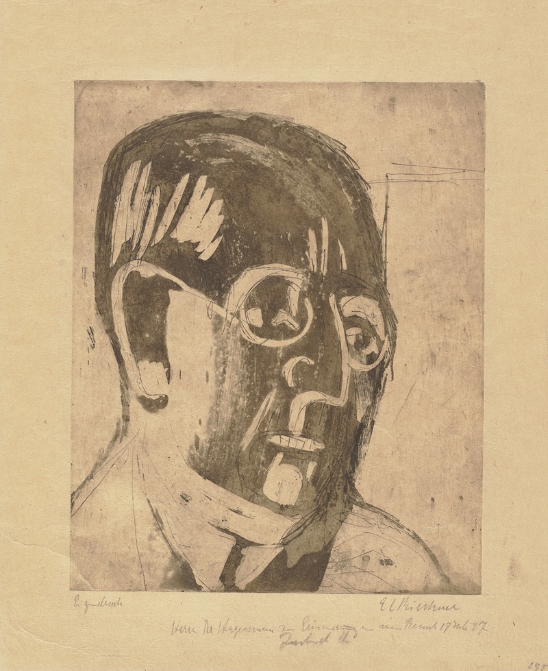 Ernst Ludwig Kirchner - Portrait Carl Hagemann