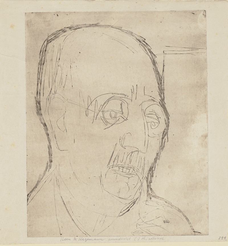 Ernst Ludwig Kirchner - Portrait Carl Hagemann