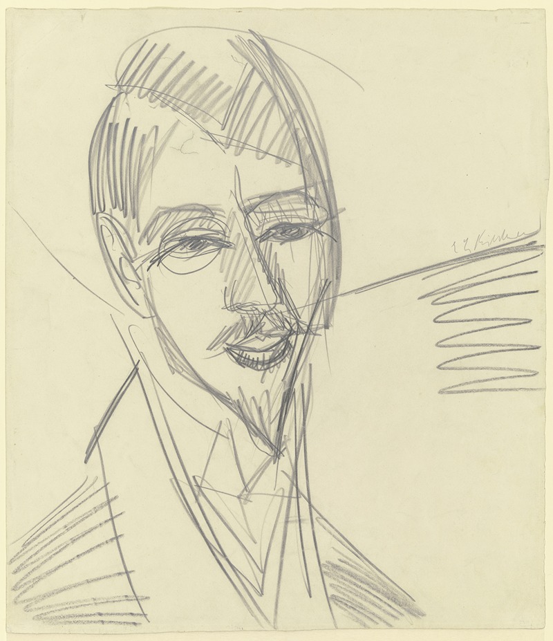 Ernst Ludwig Kirchner - Portrait of Alfred Döblin