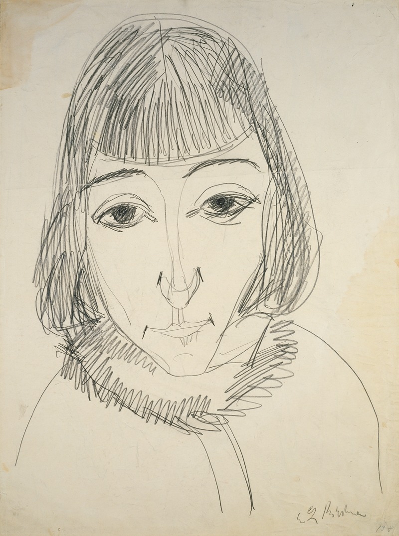 Ernst Ludwig Kirchner - Portrait of Erna