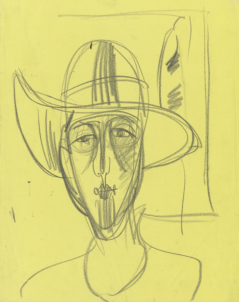 Ernst Ludwig Kirchner - Portrait of Ester Haufler