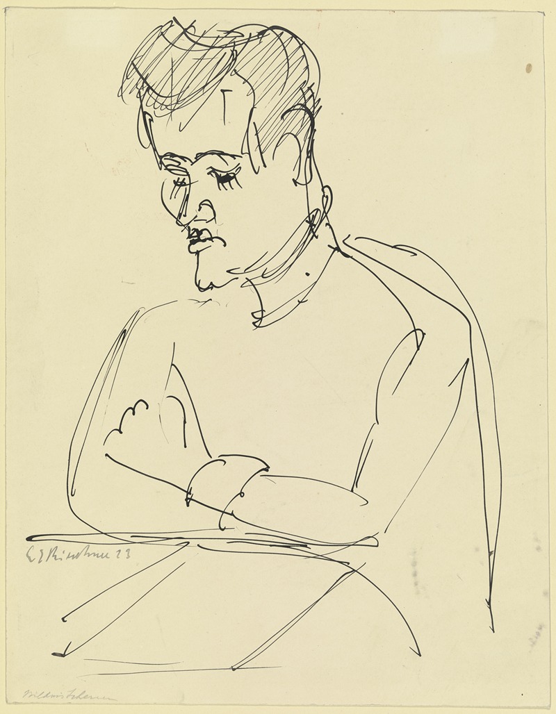 Ernst Ludwig Kirchner - Portrait of Hermann Scherer