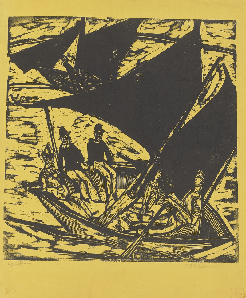 Ernst Ludwig Kirchner - Segelboote bei Fehmarn
