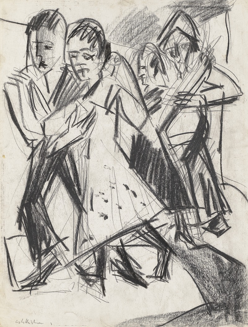 Ernst Ludwig Kirchner - Tanzende Bauern