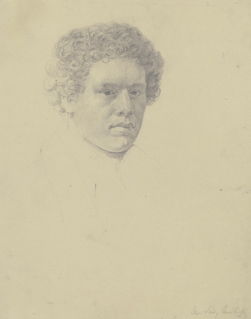 Eugen Eduard Schäffer - Bildnis eines junger Mannes mit krausem Haar (Fritz Sandbühl)