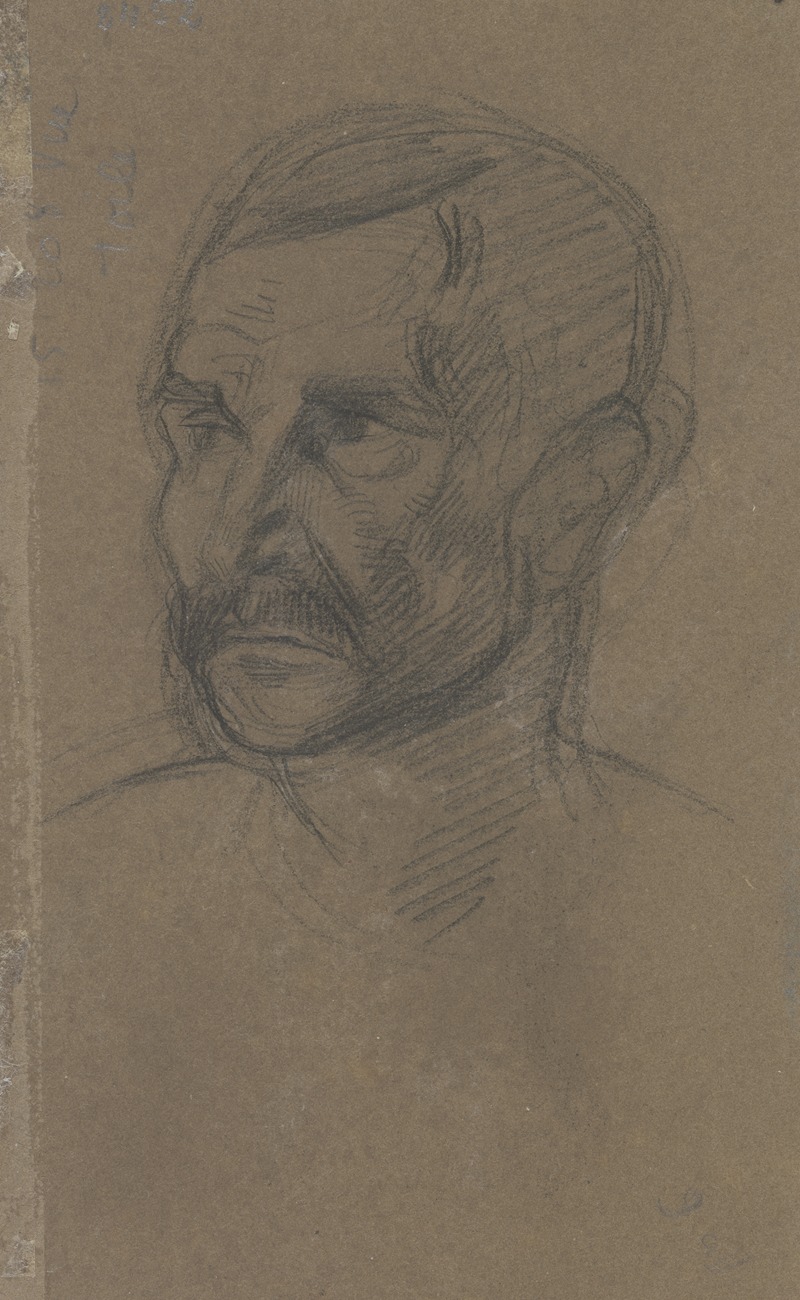 Eugène Delacroix - A man’s head