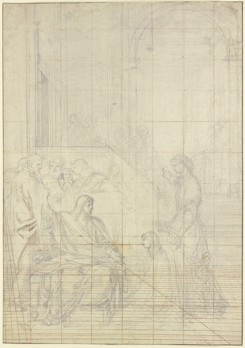 Eustache Le Sueur - Christus bei Maria und Martha