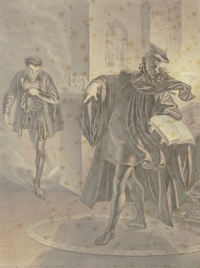 Ferdinand Fellner - Faust zwingt Mephisto in den Zauberkreis