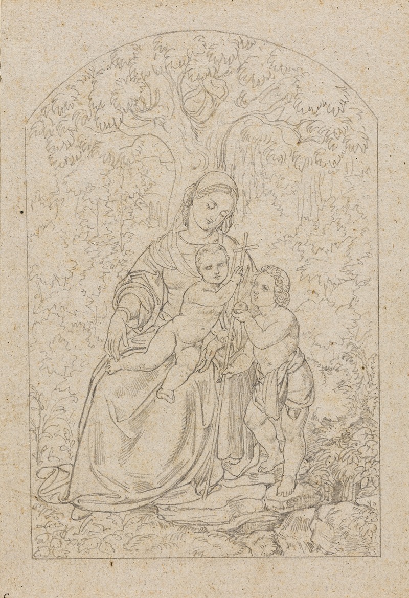 Ferdinand Fellner - Maria mit Jesuskind und Johannesknaben