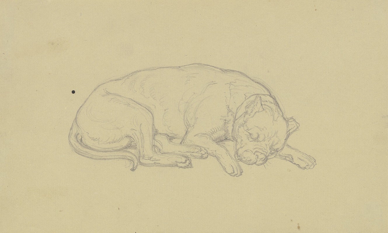 Ferdinand Fellner - Sleeping dog