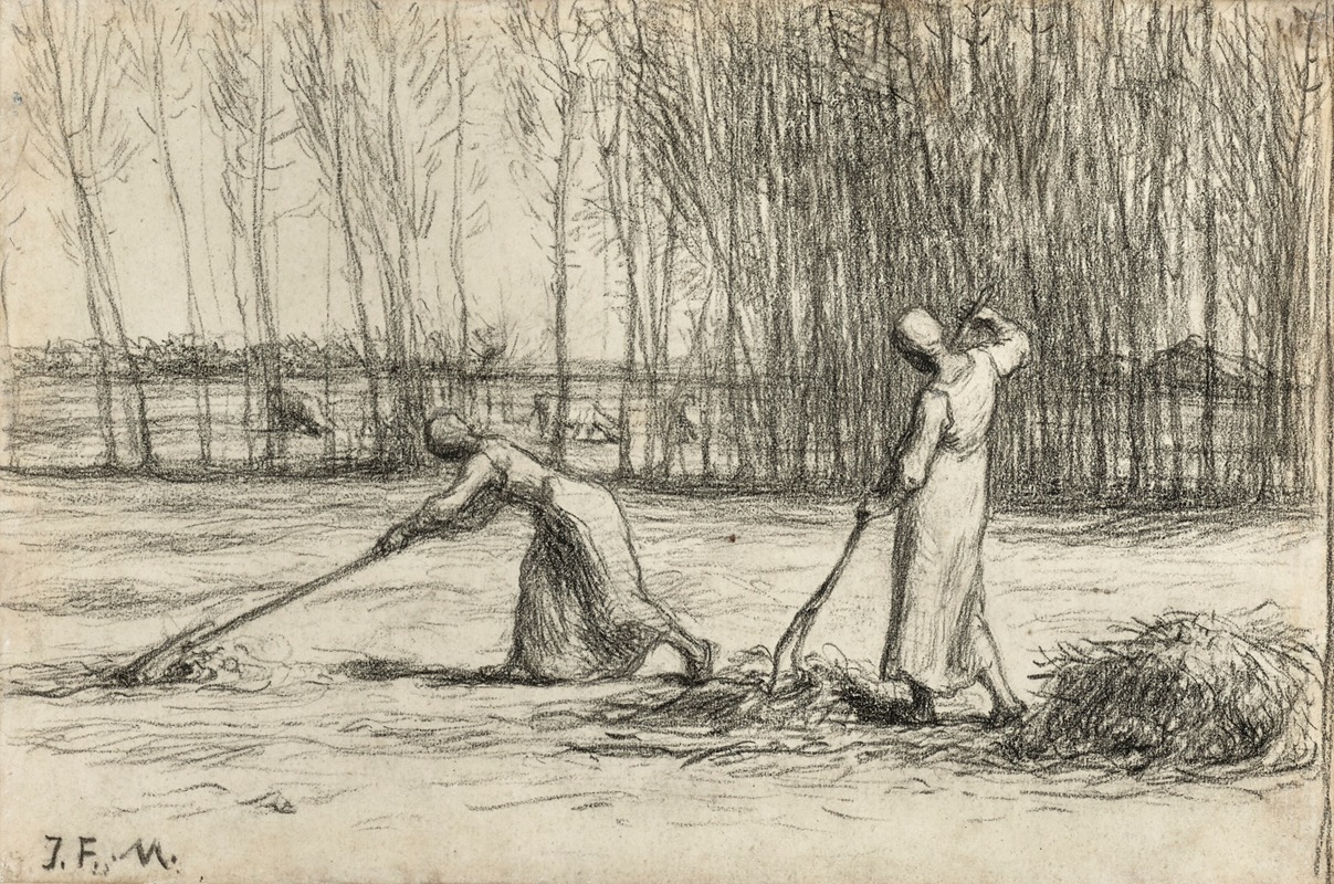 Jean-François Millet - Two women working hay
