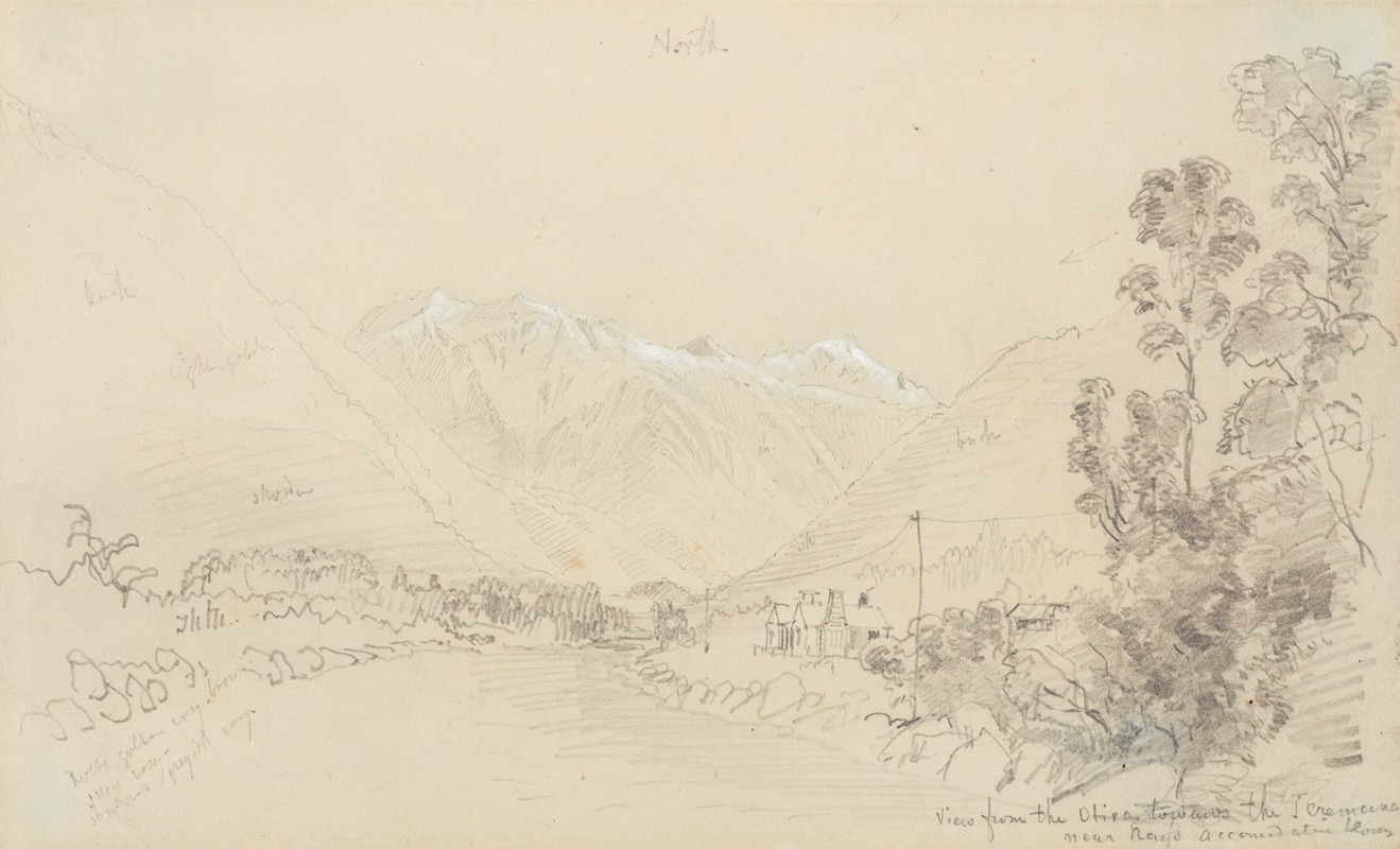 Nicholas Chevalier - View from the Otira towards Teremakau