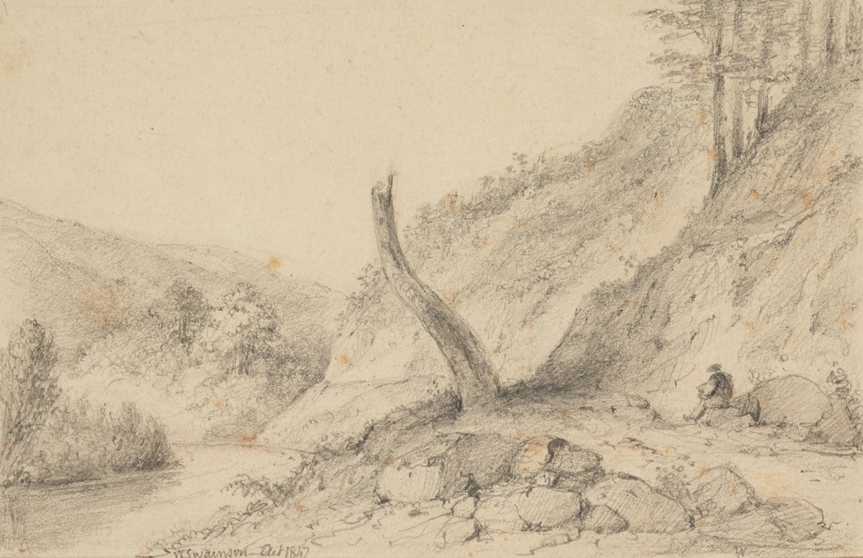 William Swainson - Entrance to second Hutt Gorge, Upper Hutt