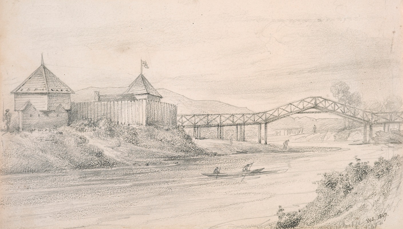 William Swainson - Fort Richmond and Hutt Bridge