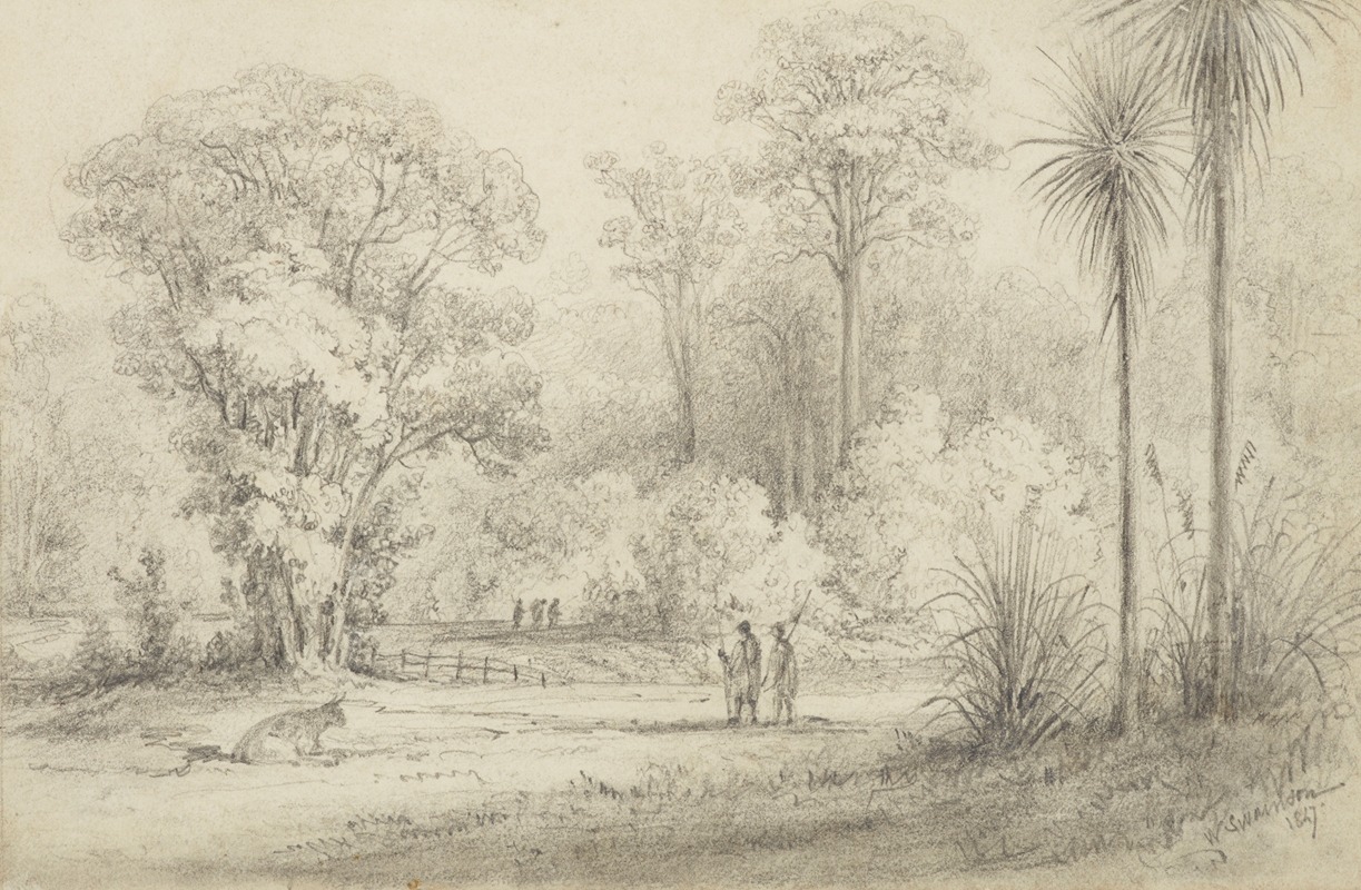 William Swainson - Hutt Road, from the windows of Hawkeshead