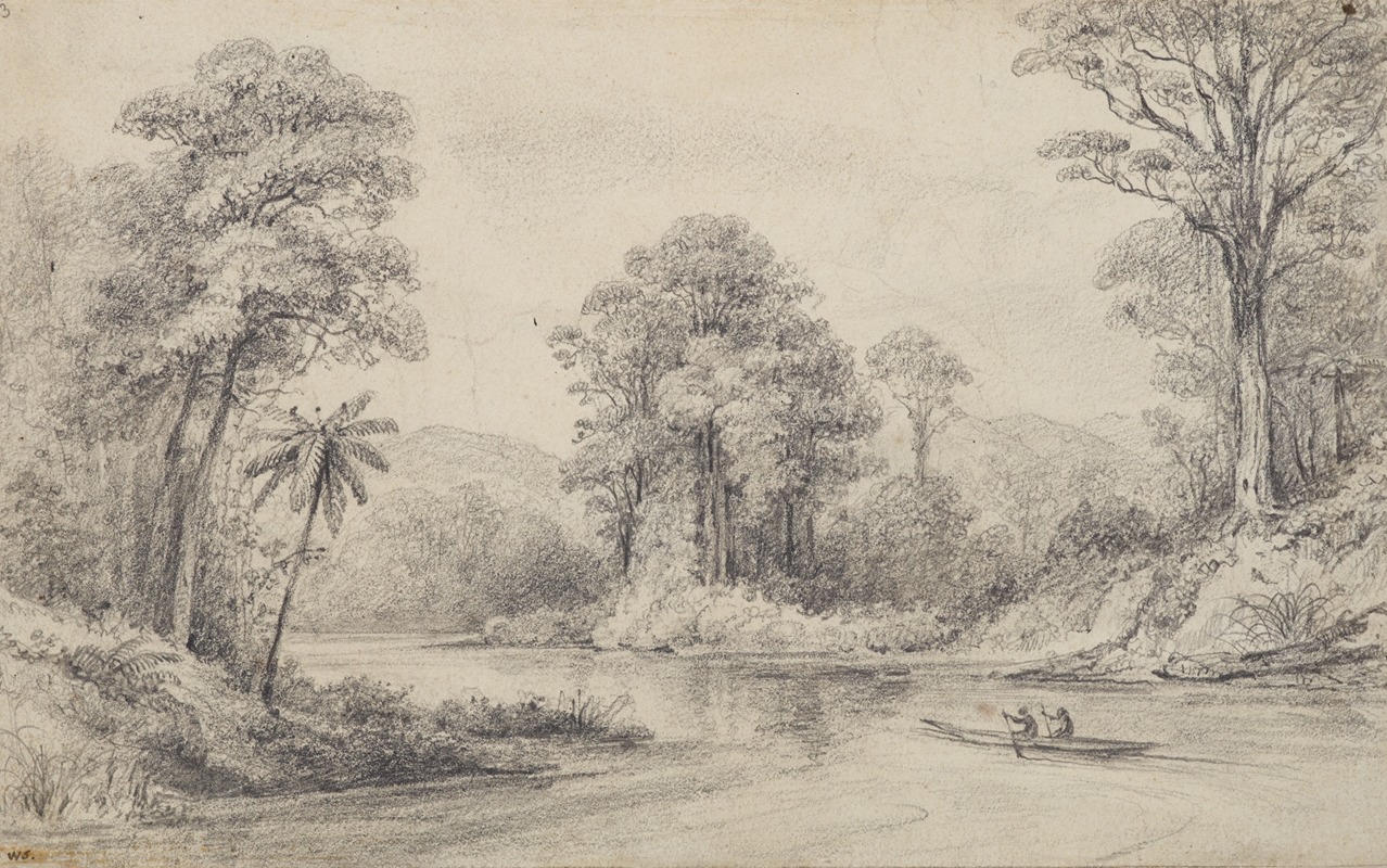 William Swainson - Scene on the Hutt River