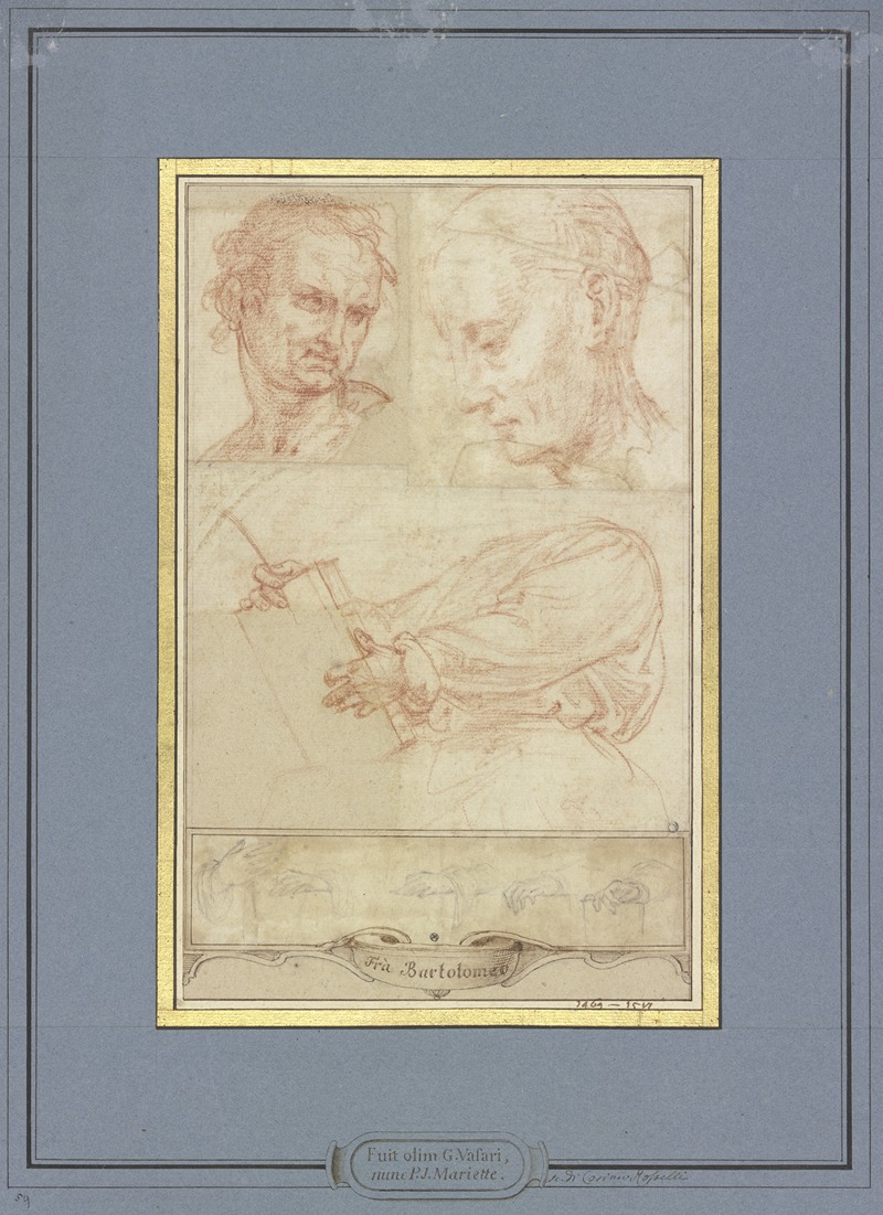 Fra Bartolomeo - Der Heilige Markus sowie ein Mönch sowie weitere Studien