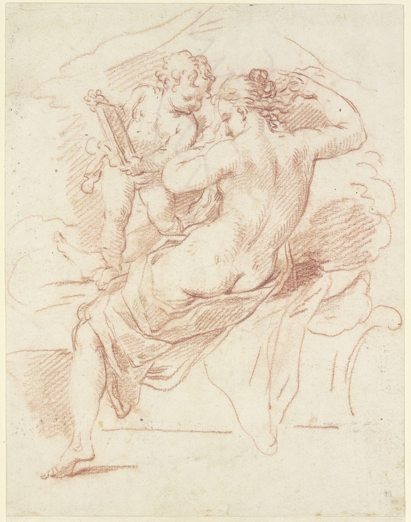 Francesco Bartolozzi - Toilette der Venus, Amor als Spiegelhalter