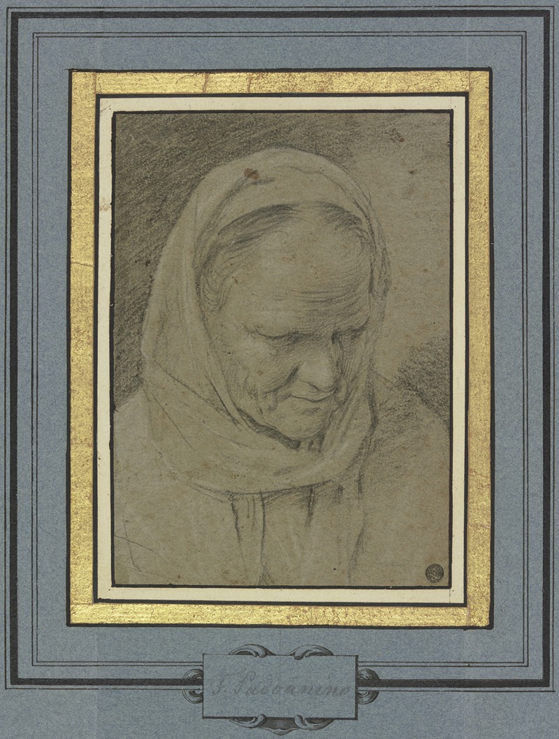 Francesco Padovanino - Kopf eines alten Mönches