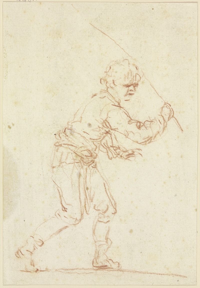 Francesco Zuccarelli - Hirtenknabe, eine Gerte in der Hand