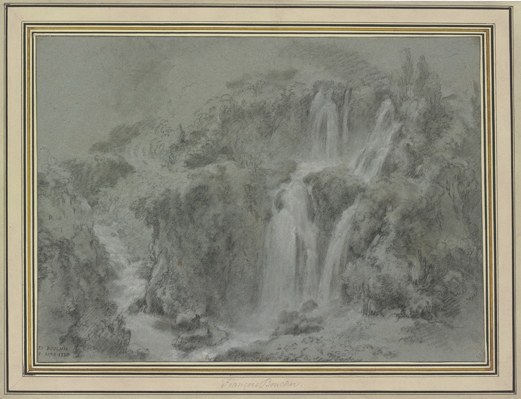 François Boucher - The Waterfalls of Tivoli