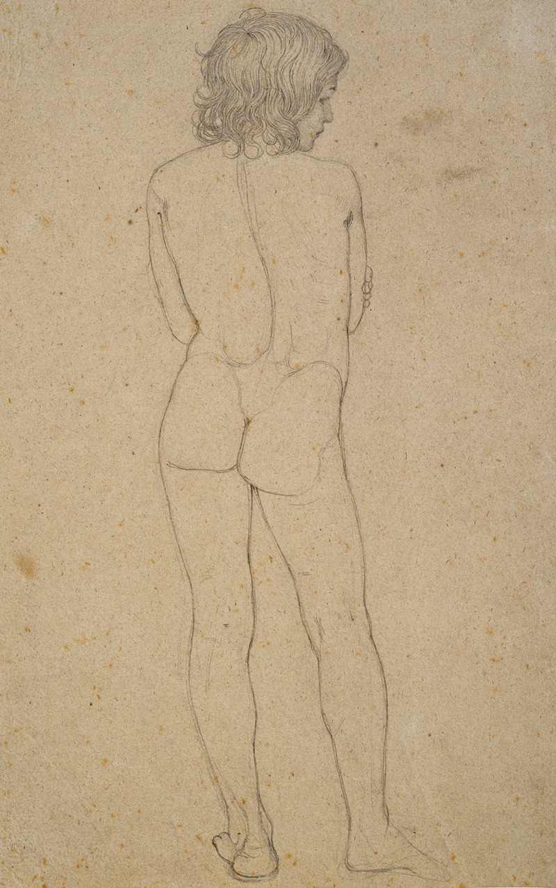 Franz Pforr - Nude of a boy’s back