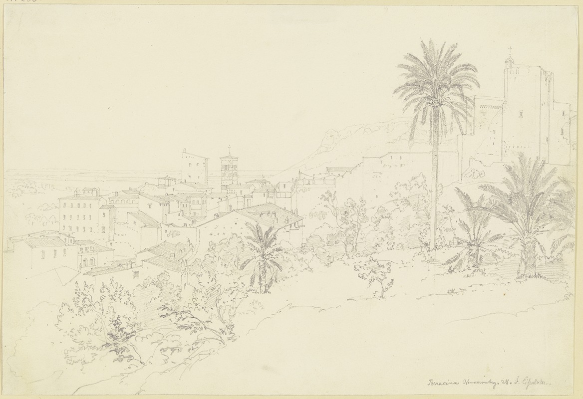 Friedrich Eisenlohr   - View of Terracina