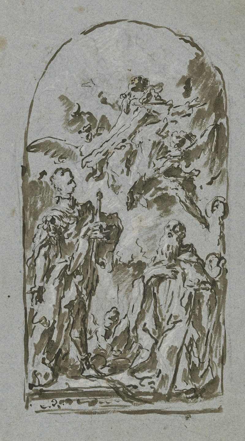 Gaspare Diziani - Himmelfahrt Mariens mit zwei Heiligen