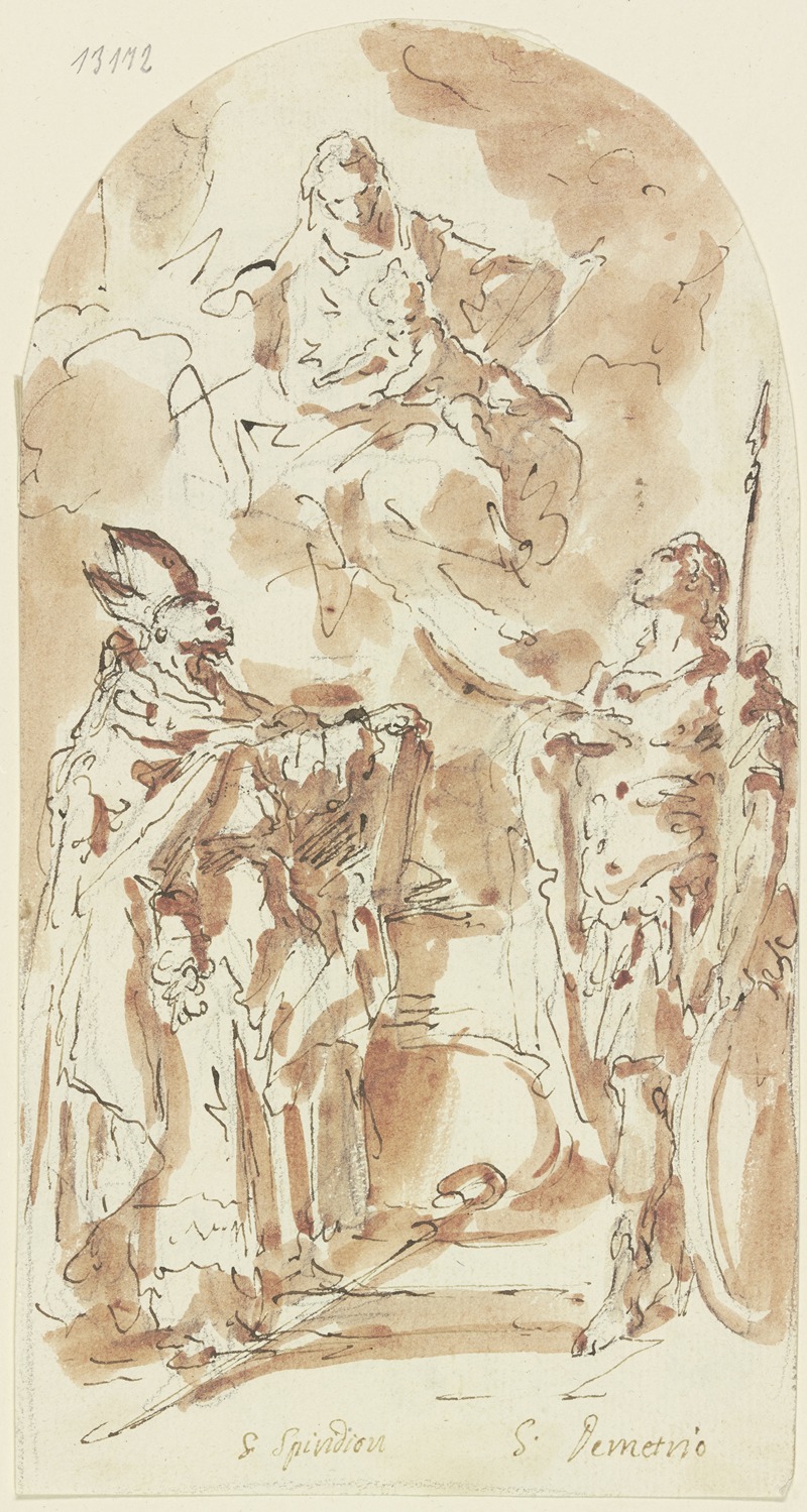 Gaspare Diziani - Madonna mit dem Heiligen Spiridon und Demetrius